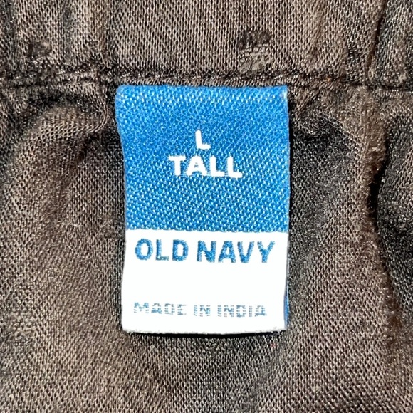 Old Navy Maxi Dress L Tall Black Embroidered Square Ruffle Textured Boho Peasant - Picture 12 of 14